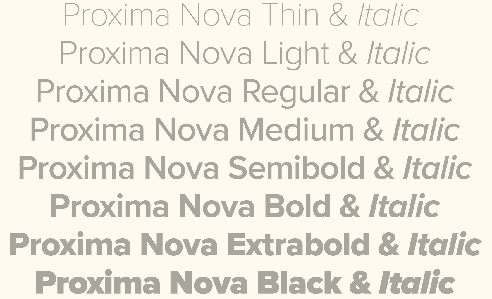 Proxima Nova Light Italic Font Free Download